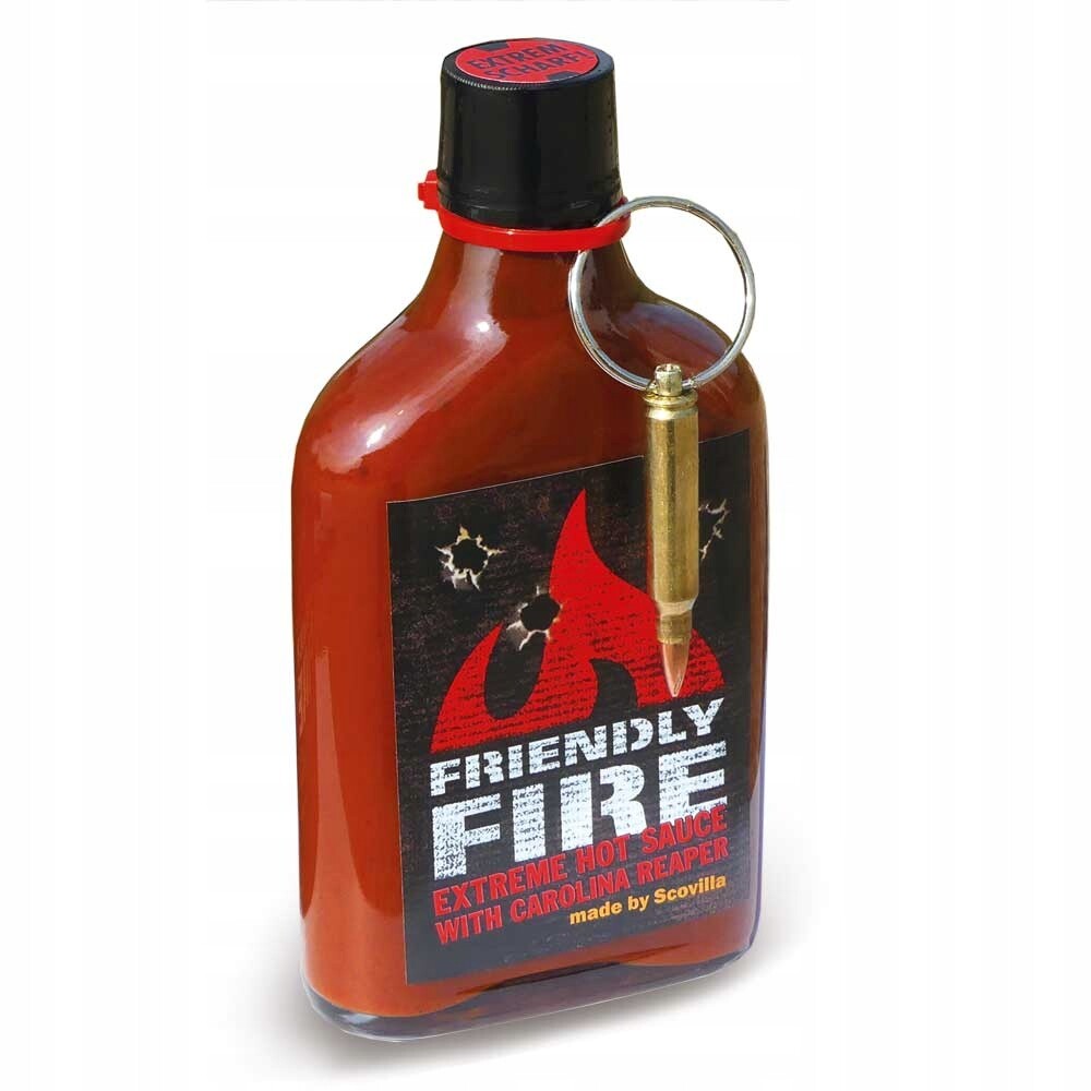 Chilli Omáčka Friendly Fire Extreme s Pravou kartuší, Jako Dárek , 247ml