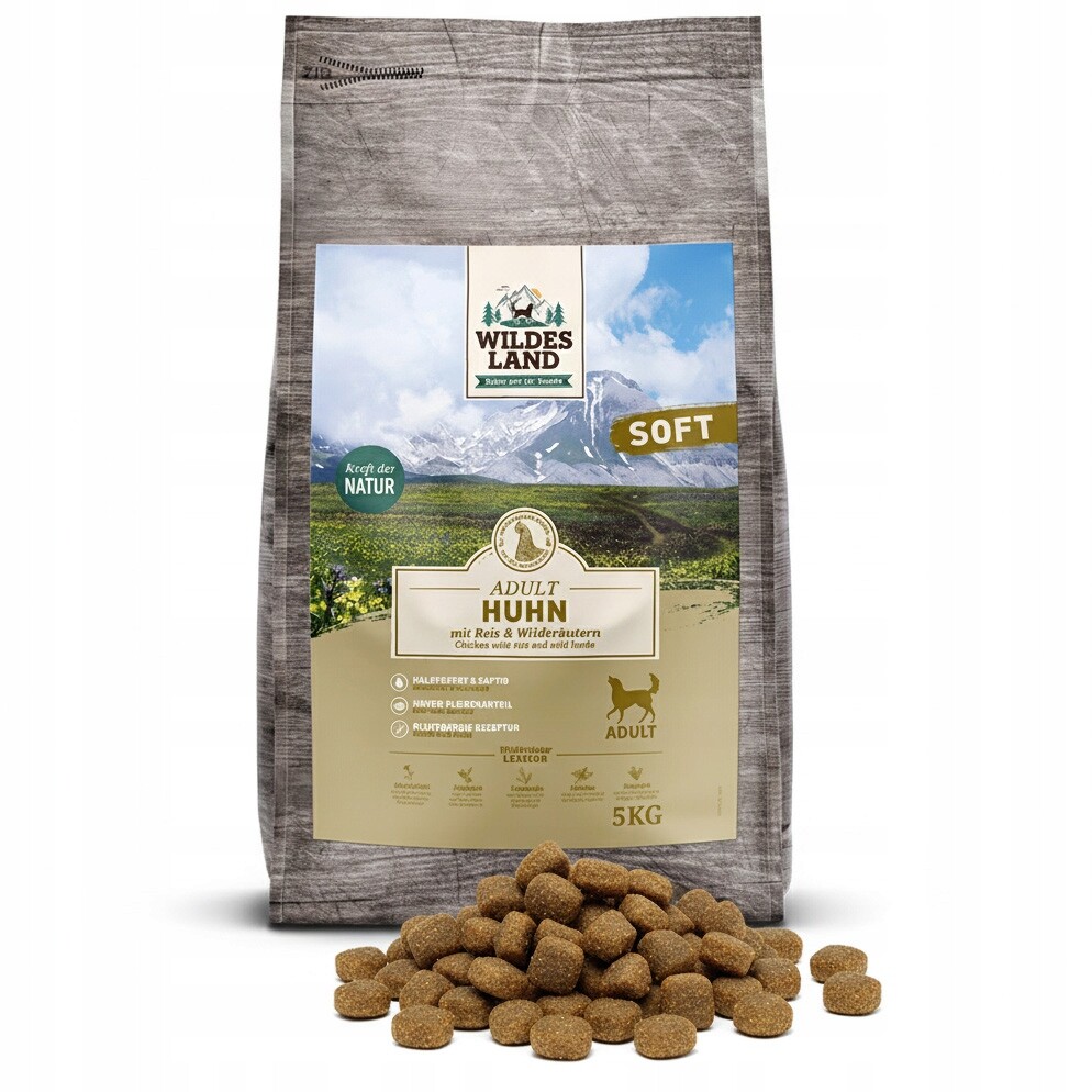 Wildes Land Dog Chicken Rice Semi-Moist 5kg krmivo pro psy