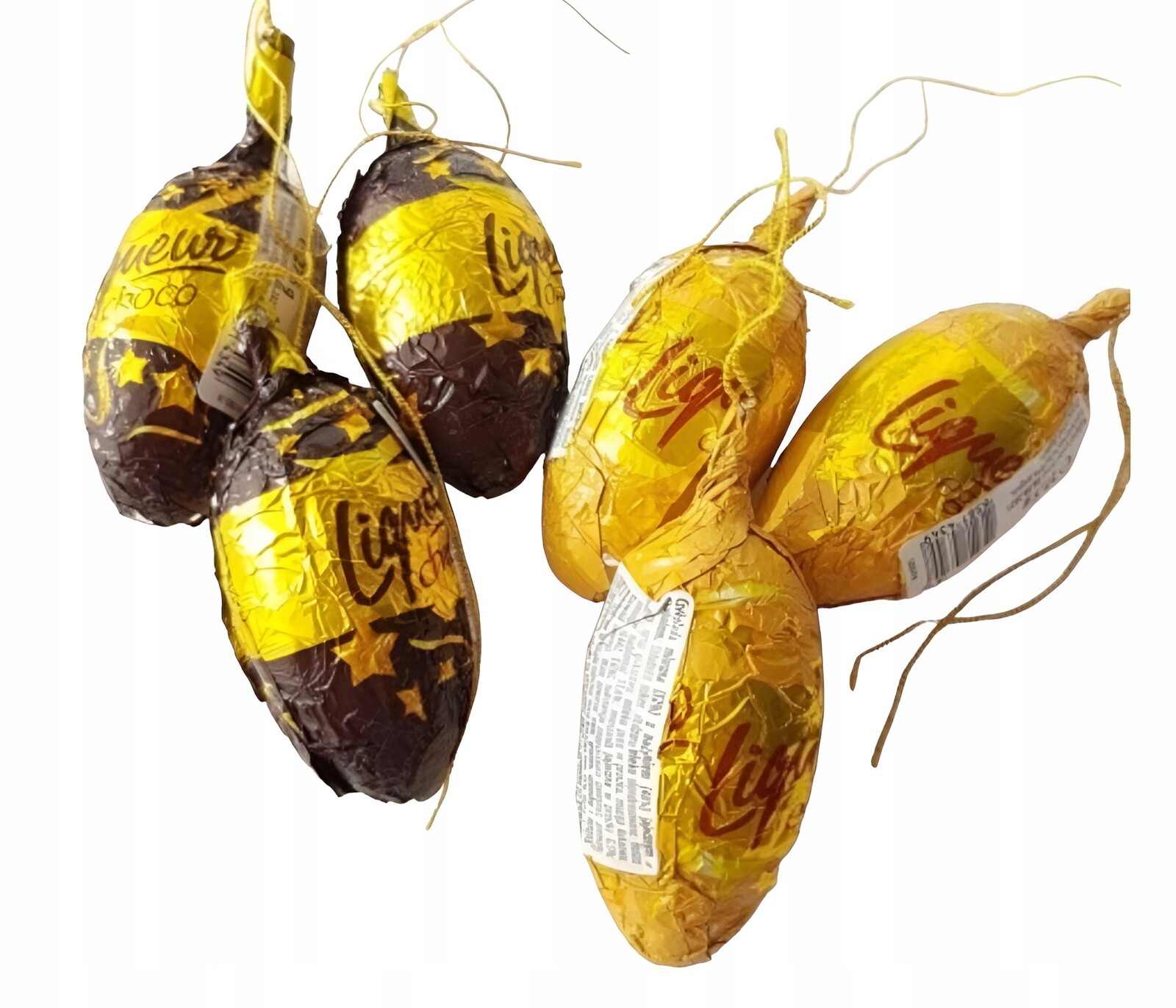 Šišky z mléčné čokolády s vaječnou a čokoládovou náplní 27.5 g