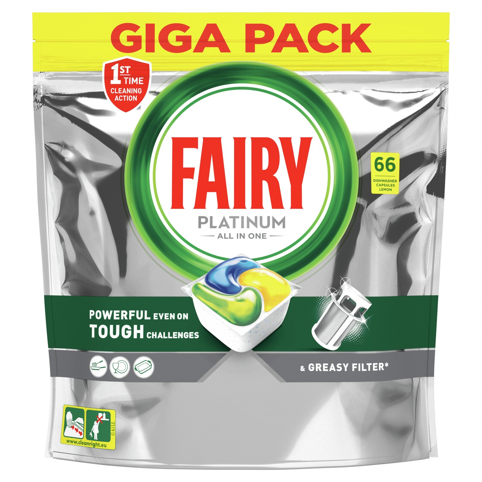 Tablety do myčky se solí do myčky Fairy 66 ks