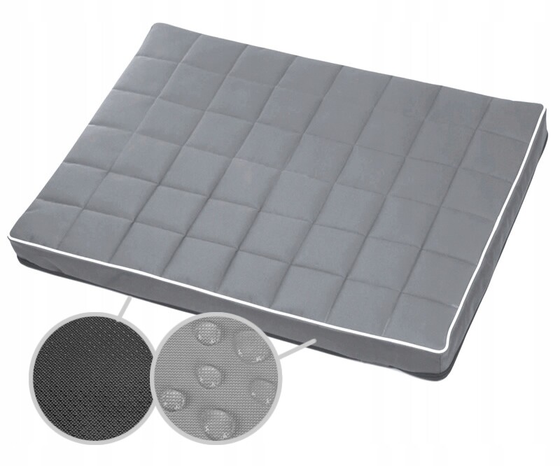 Pelíšek pro psy, matrace Pelíšek potah světle šedobílá Premium