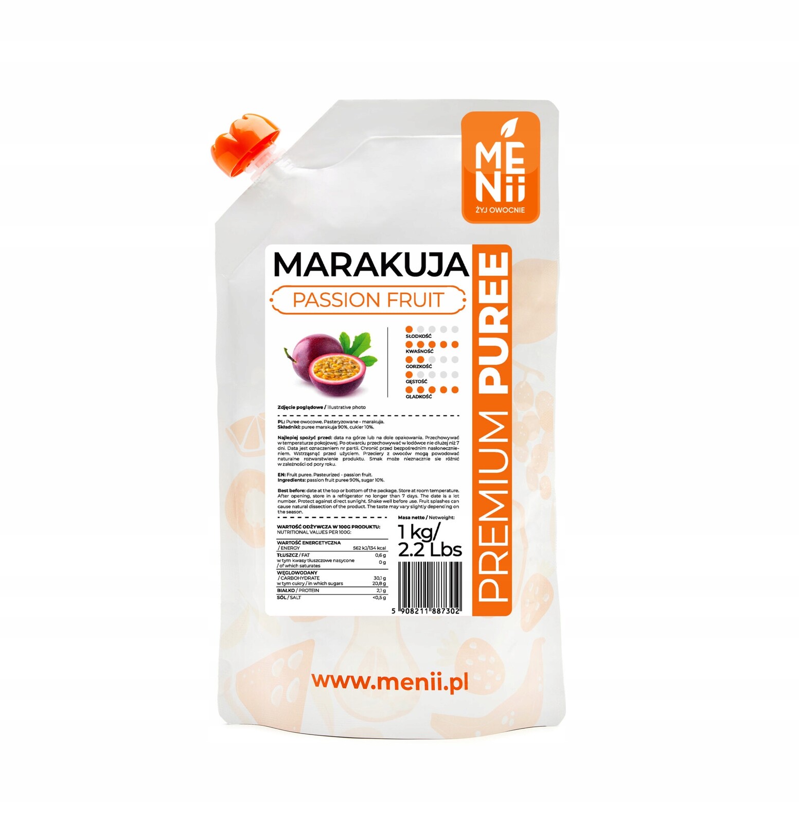 Premium Pyré Marakuia 1 kg