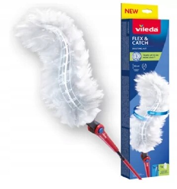 Metla na prach s dlouhou rukojetí 1 náplň Vileda Flex&Catch