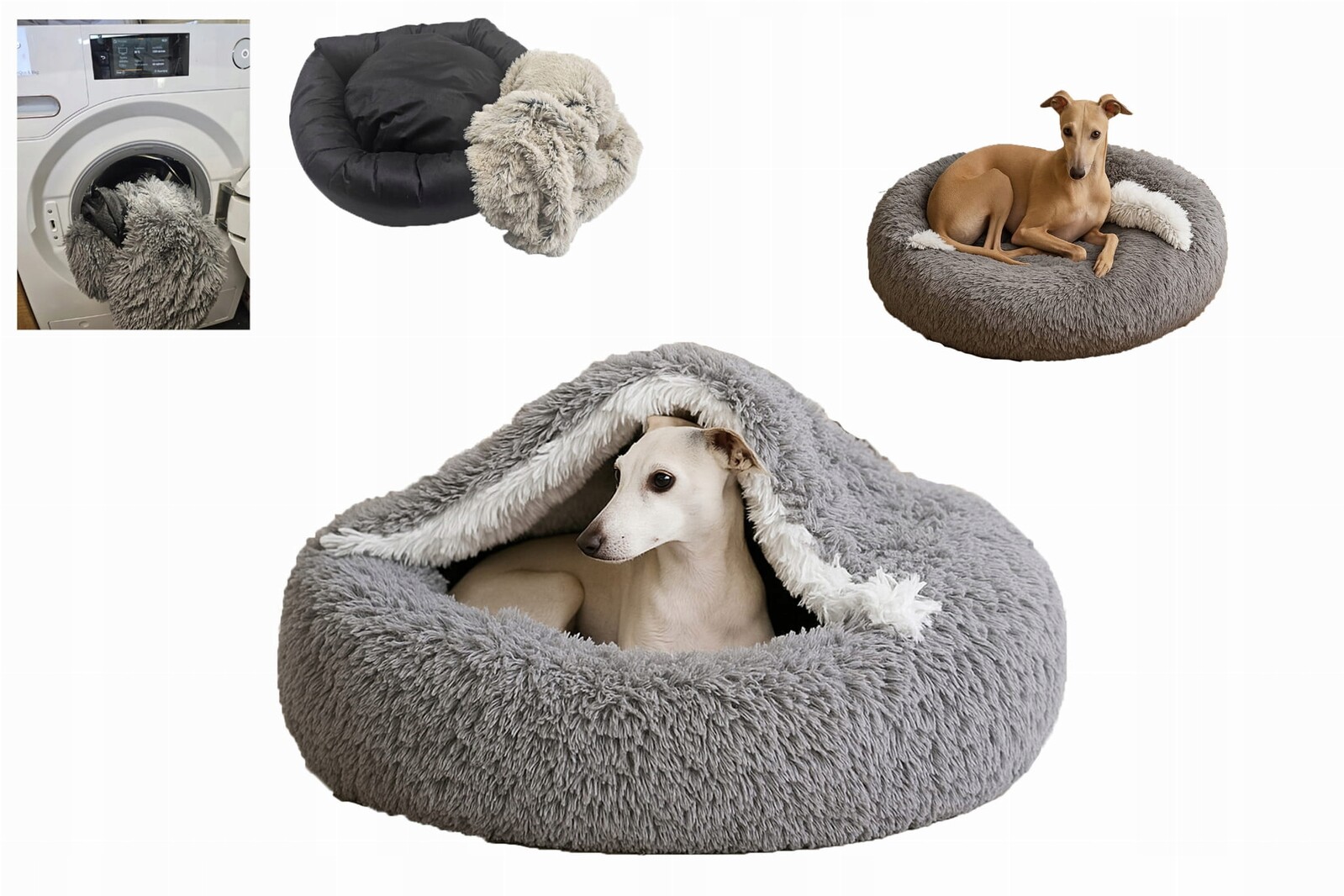 Obláček Pelíšek Norka pro psy a kočky 80 Shaggy s odnímatelným potahem