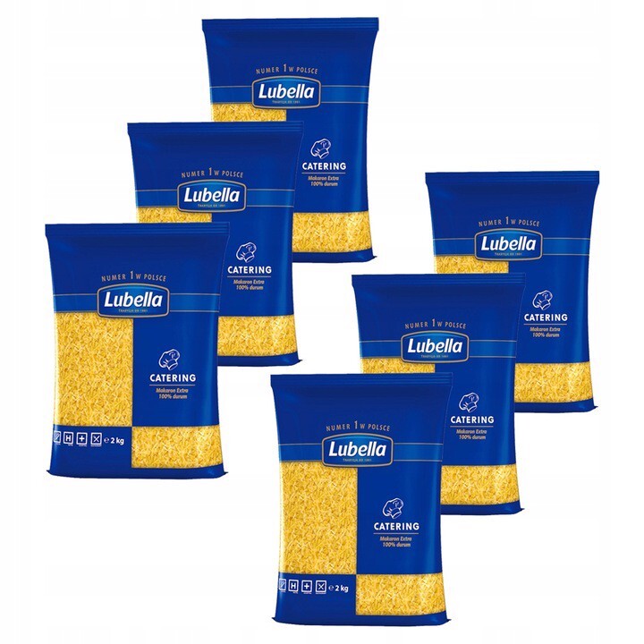 Lubella Catering nudličky Těstoviny 2 kg x 6 kusů