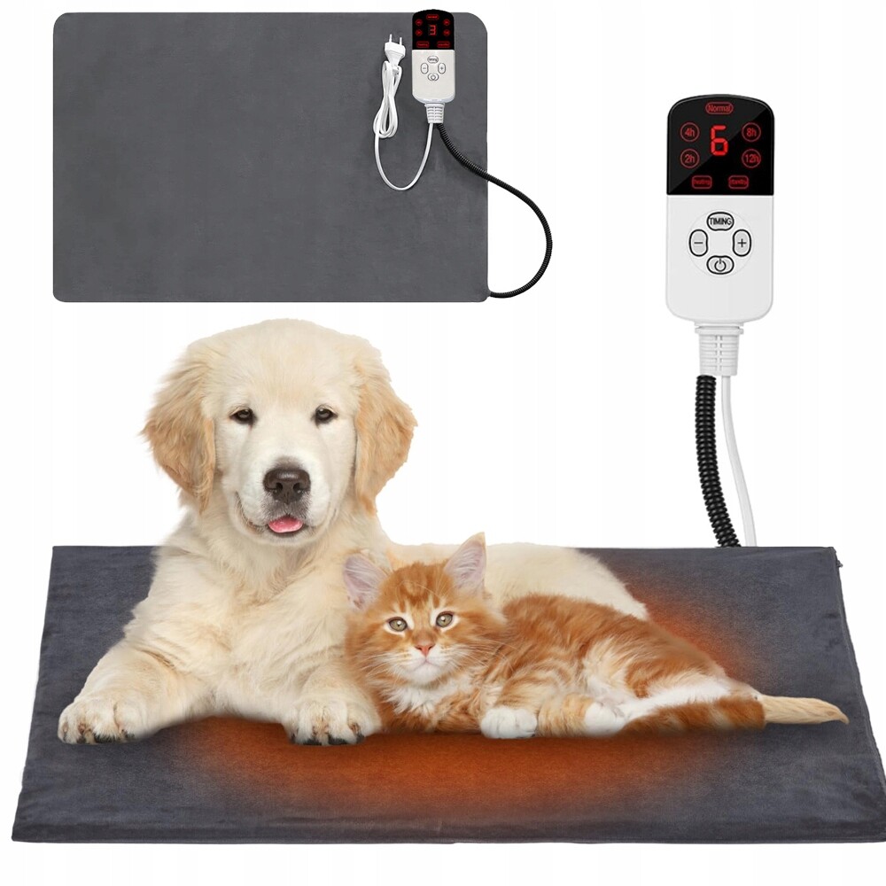 Topná Vyhřívací Podložka Pro Kočky a psy, voděodolná bouda s ovladačem 45x70cm