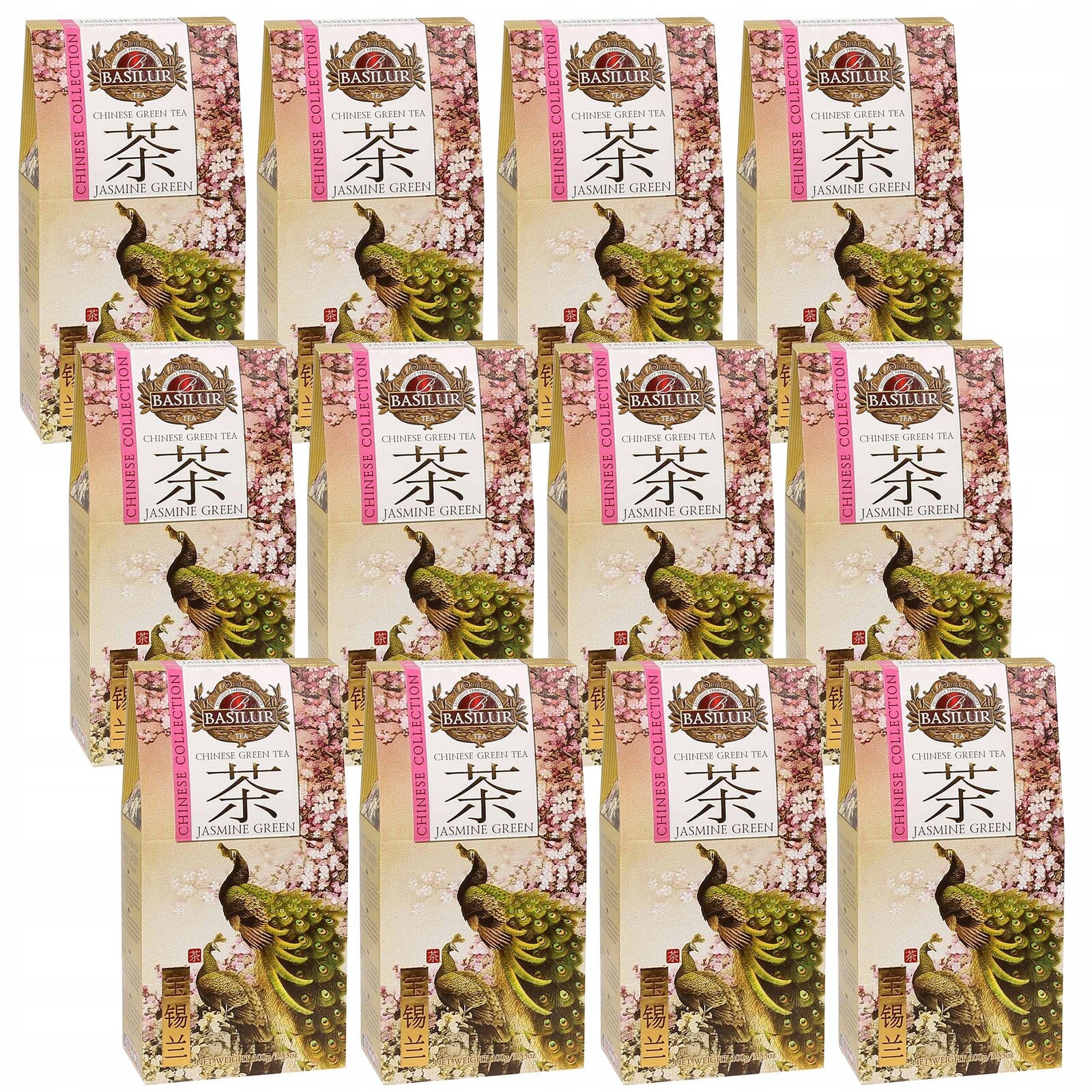 Basilur Čínský zelený čaj Čínský zelený čaj s jasmínem 100g x12