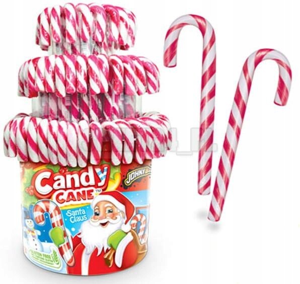 Cukrová tyčinka Lízátko Ideální na Vánoce s jahodovou příchutí, červená 28 g