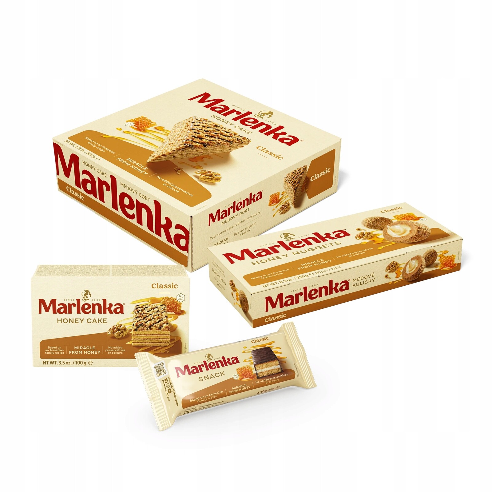 Marlenka Medový mix produktů malý