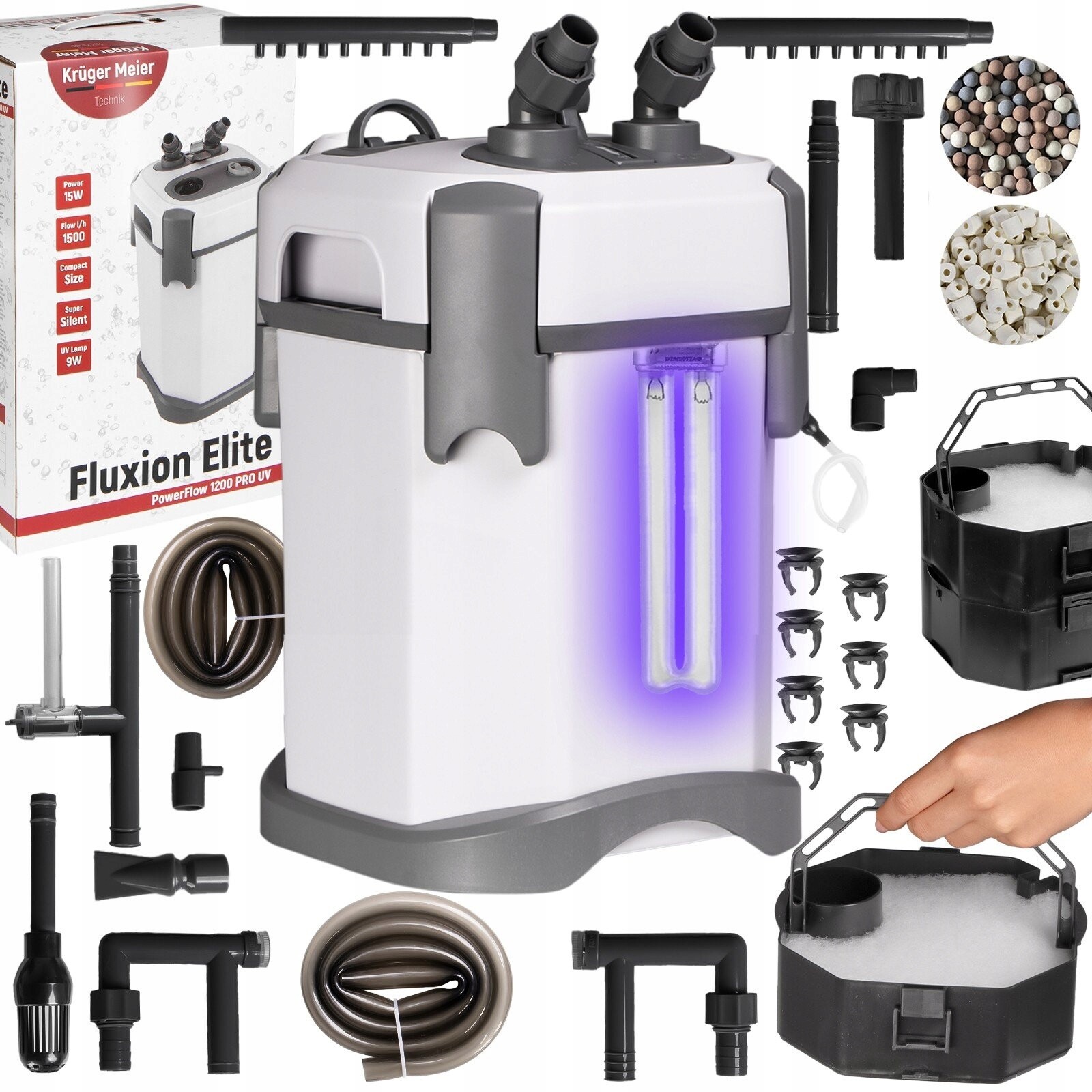 Tichý Uvc Filtr Pro Akvárium, Silná Krystalická Filtrace Vody A Sterilizace