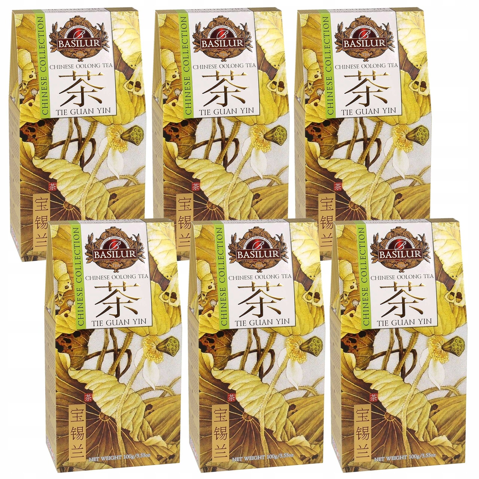Basilur Čínský čaj Oolong Čínský sypaný čaj Tie Guan Yin 100g x6
