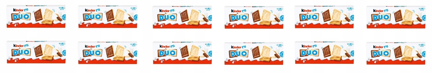 12 x 150 g Kinder Duo sušenky s čokoládou Karton
