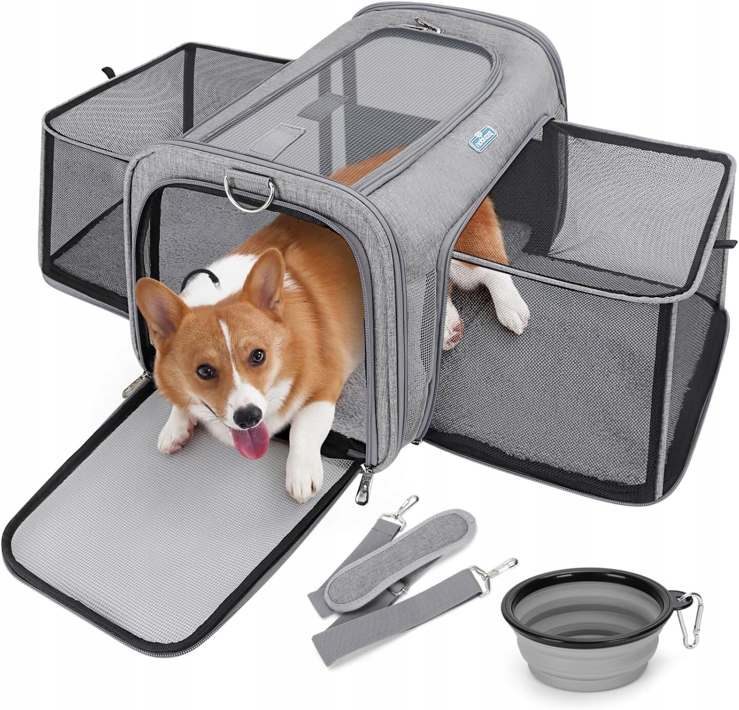 Přepravní Taška Pro Psa Kočku Batoh Rozšiřitelný Skládací pro mazlíčka