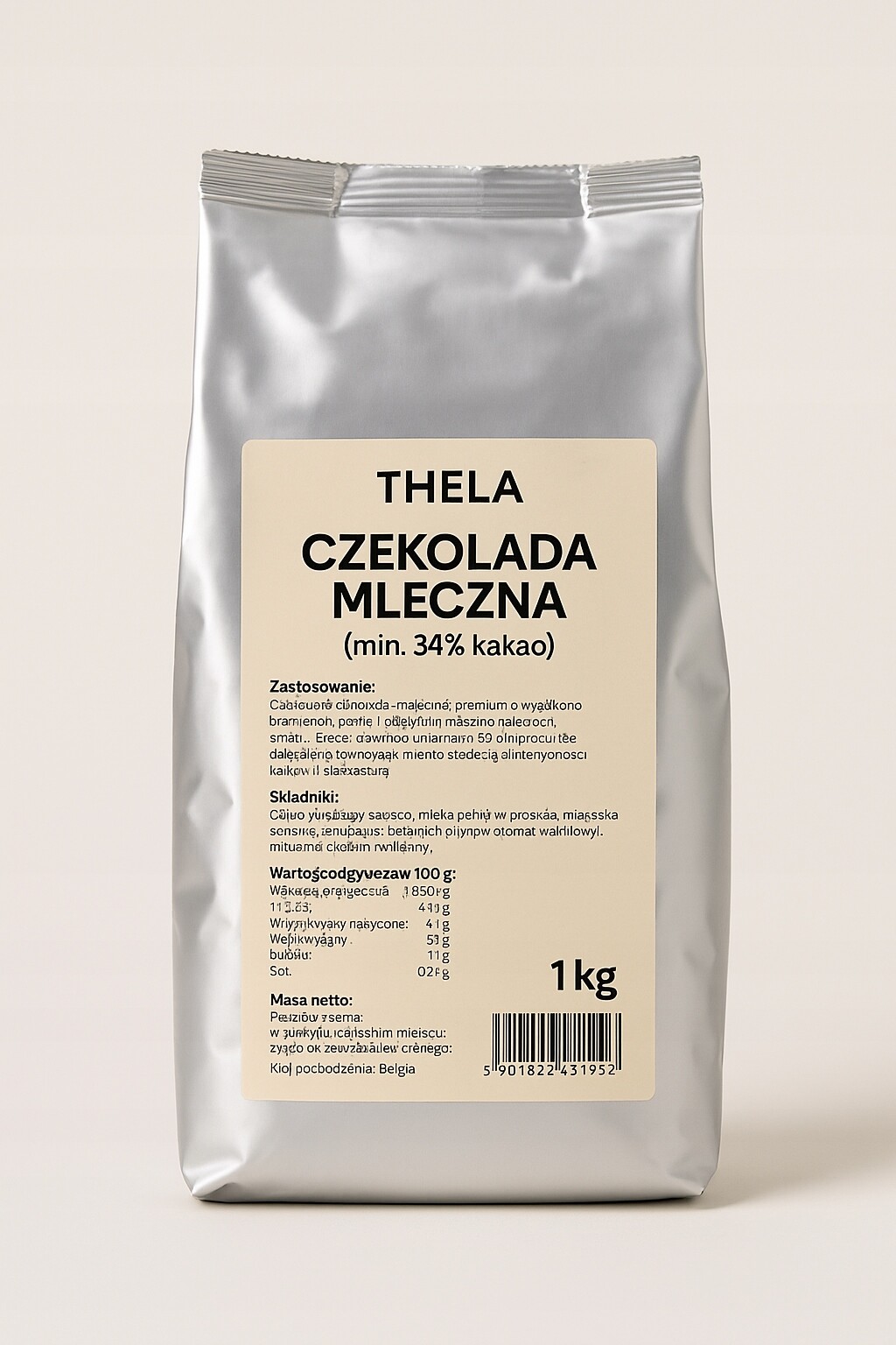 Mléčná Čokoláda 34% Thela 1kg Batavia