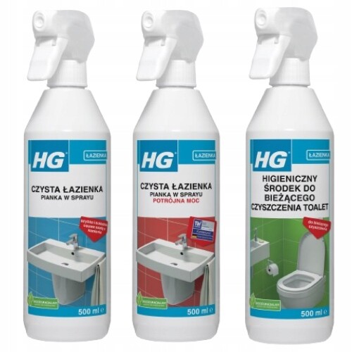 Sada Hg pro čištění koupelny a toalet, profesionální chemie, 3ks