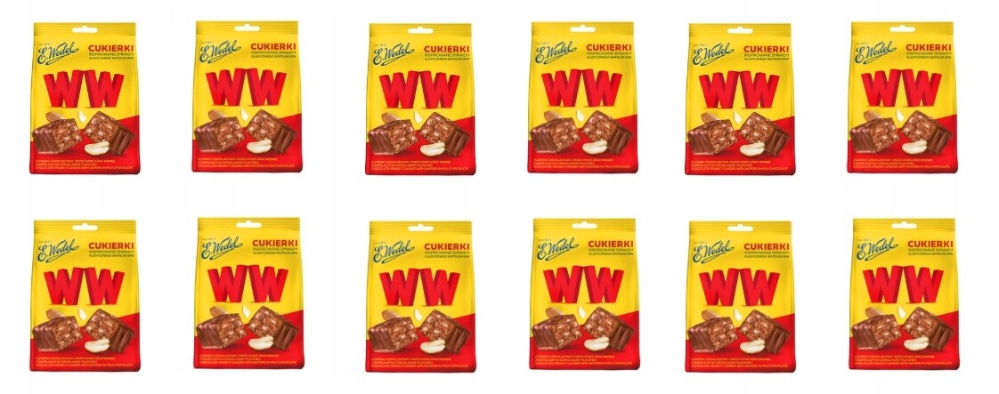 12x 227g Wedel Bonbóny Ww Mix v mléčné čokoládě Karton