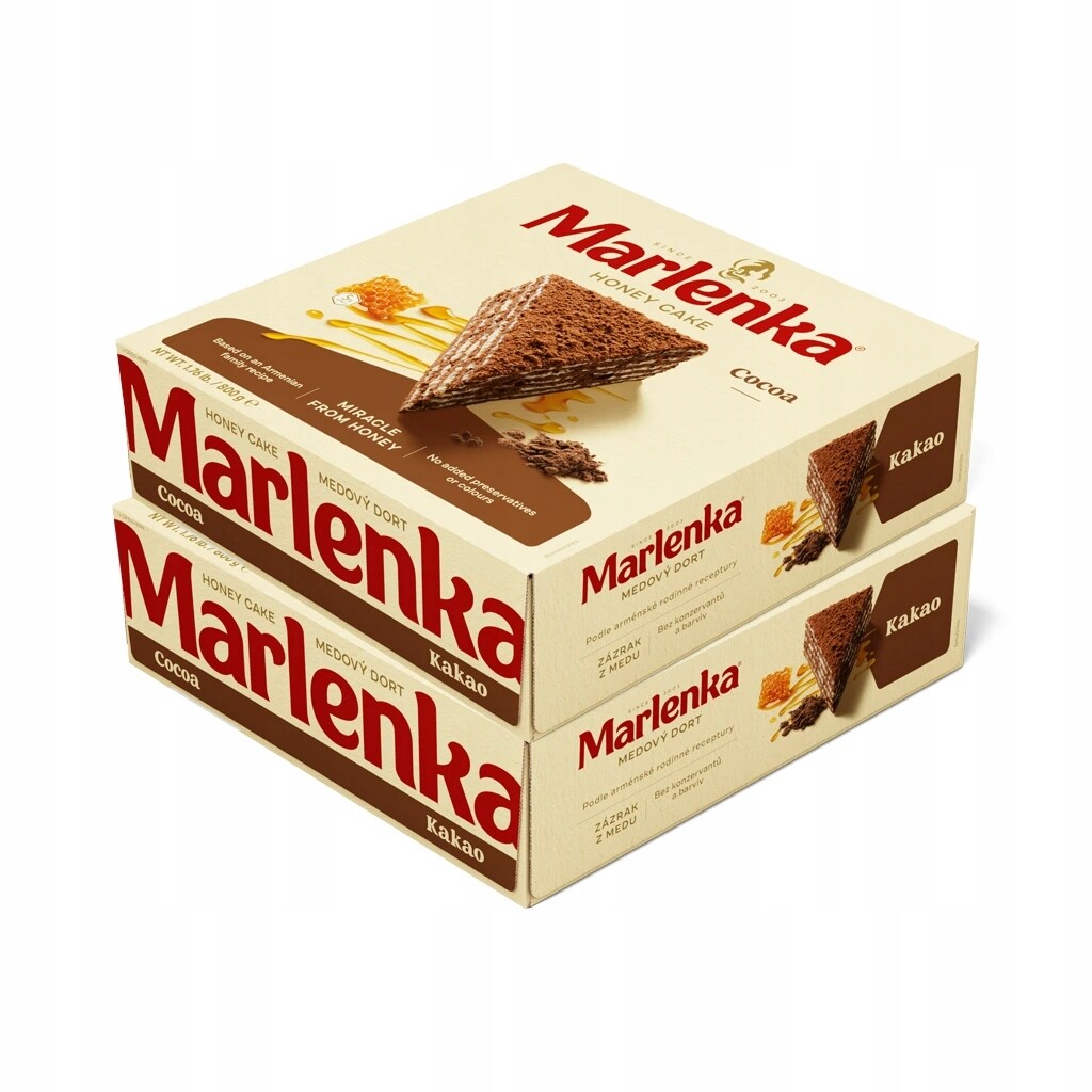 Marlenka Duopack Kakaový medový dort 2 x 800 g