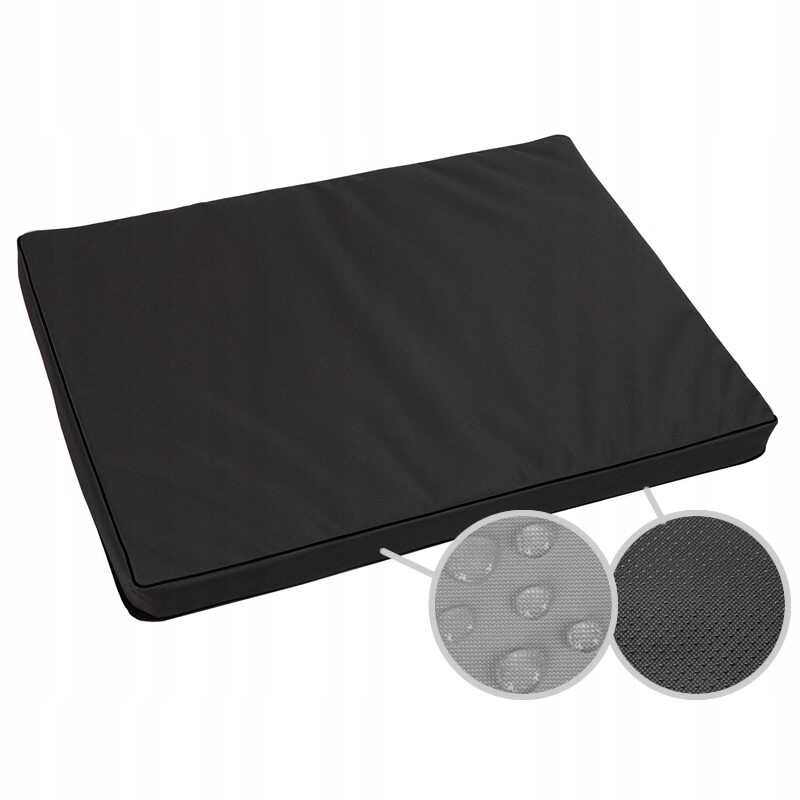 Pelíšek potah postel pro psa matrace , pelíšek pro kočky, 100x75x6cm, černo-černá