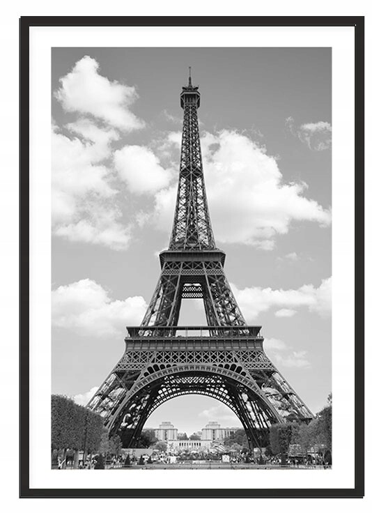 Obraz Plakát V Rámu 53x73 cm Paříž P2217