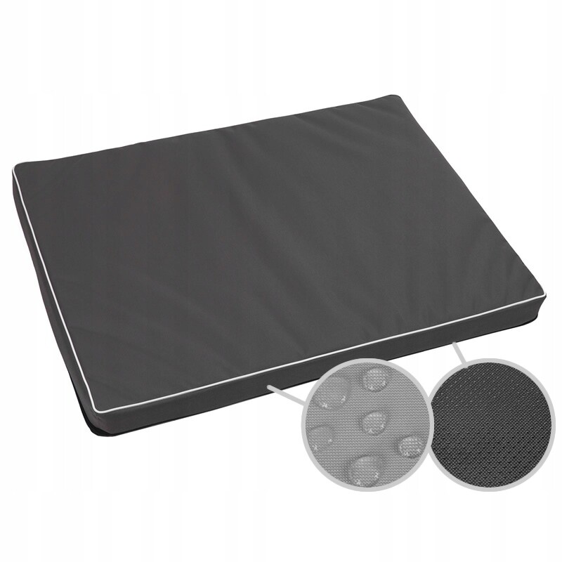 Pelíšek potah matrace postel pro psa pelíšek pro kočky, 100x75x6cm, tmavě šedobílá