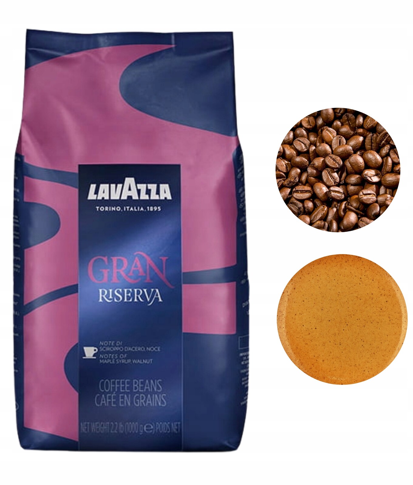 Lavazza Gran Riserva tmavě pražená káva 1 kg