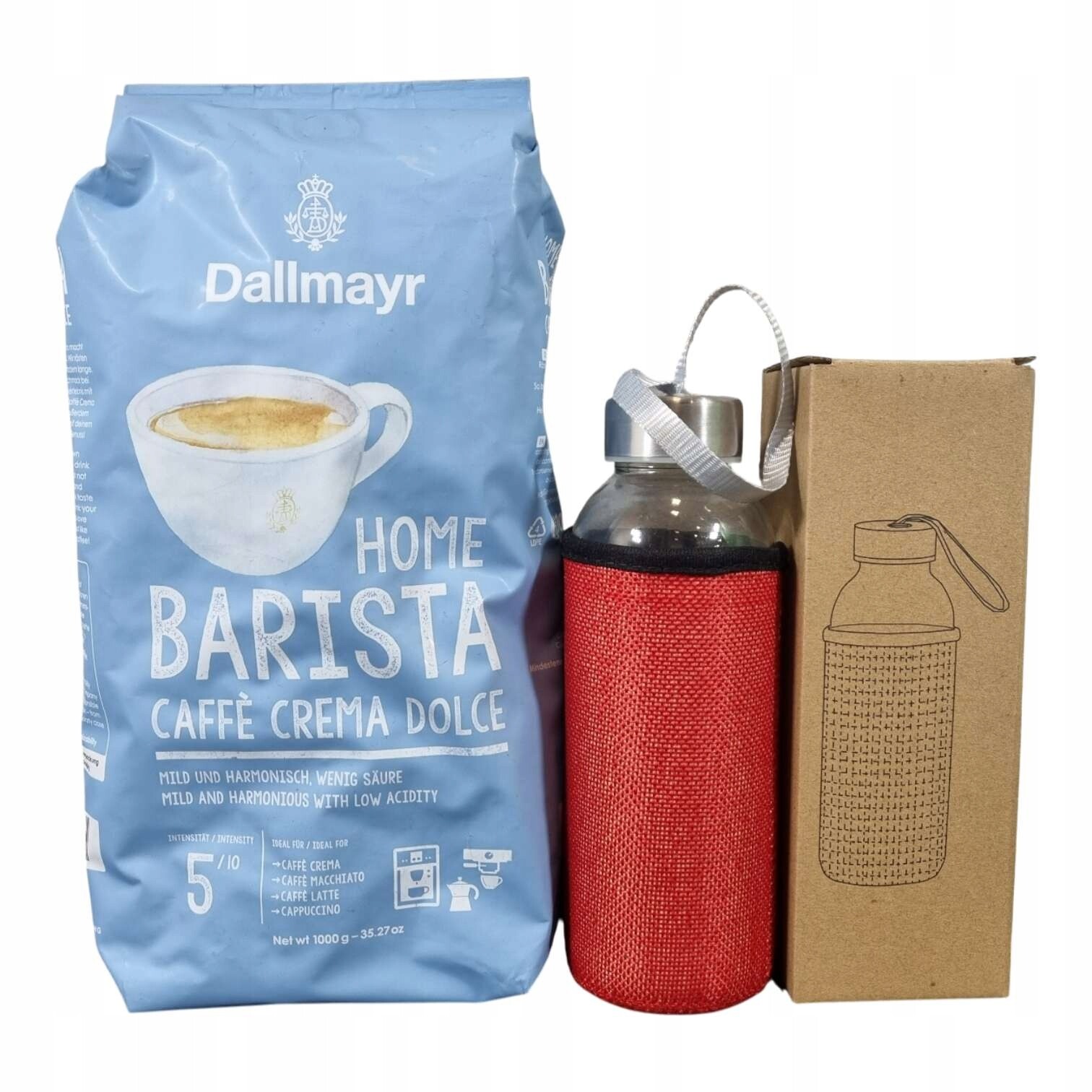 Dallmayr Home Barista Caffè Crema Dolce 1 kg Dárek Lahev Na Pití Zdarma!