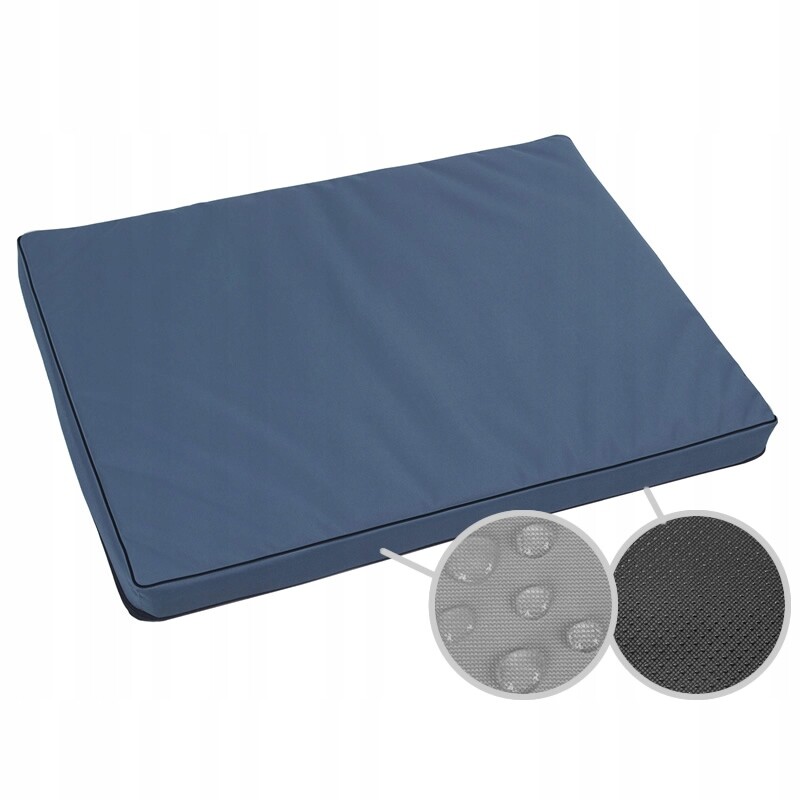 Pelíšek matrace potah postel pro psa pelíšek pro kočky, 100x75x6cm, modročerná