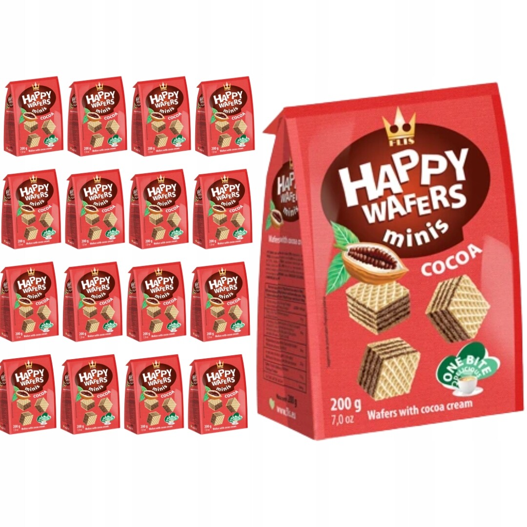 Flis Oplatek kostka s kakaovou příchutí 100 g x 16 kusů