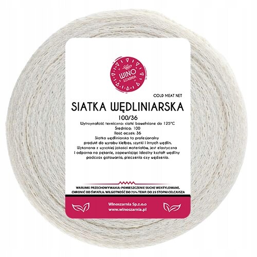 Uzenářská síťka pro uzení masové šunky 100/48 50 m