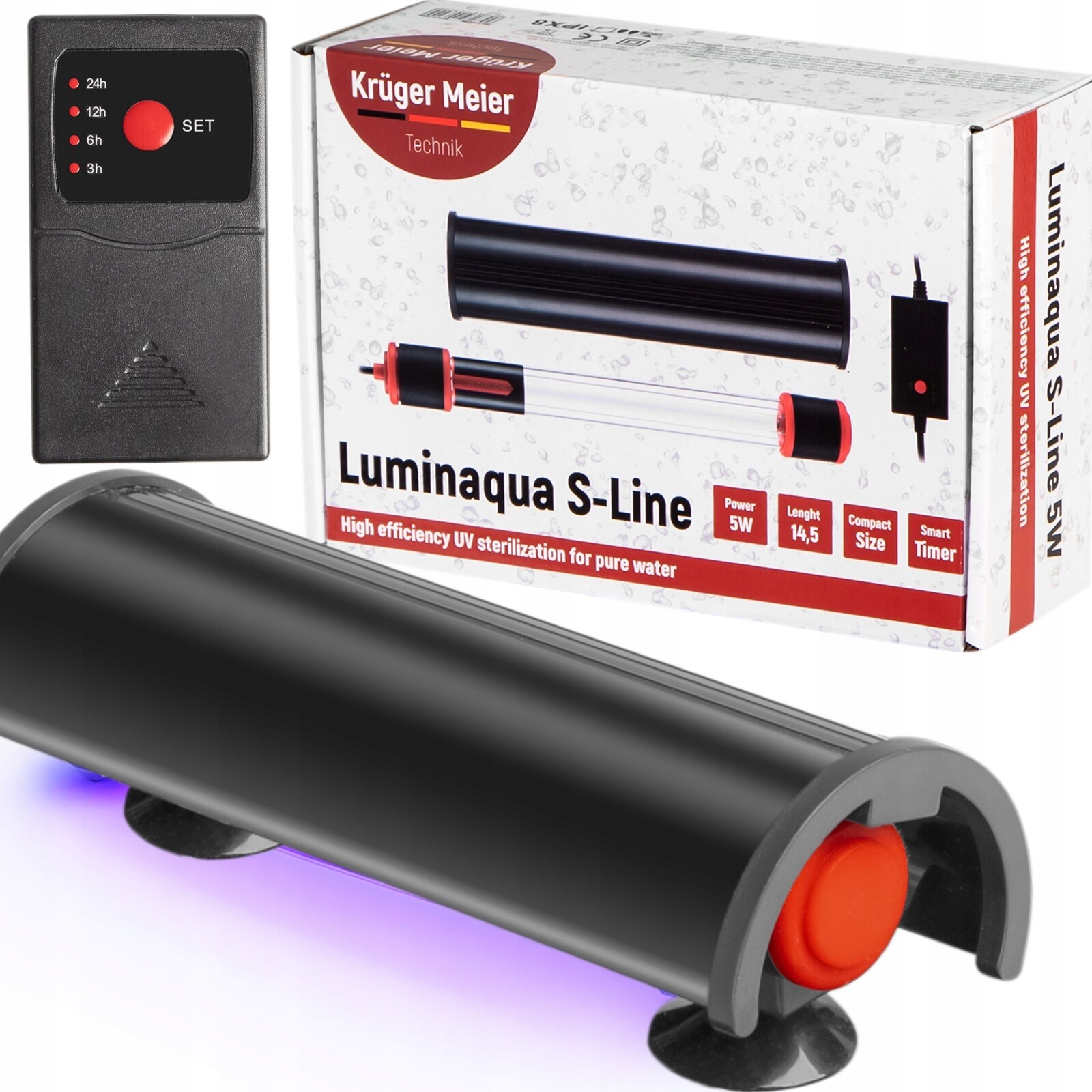 Kruger Meier Luminaqua S-Line 5W – Uv sterilizátor s časovým programátorem
