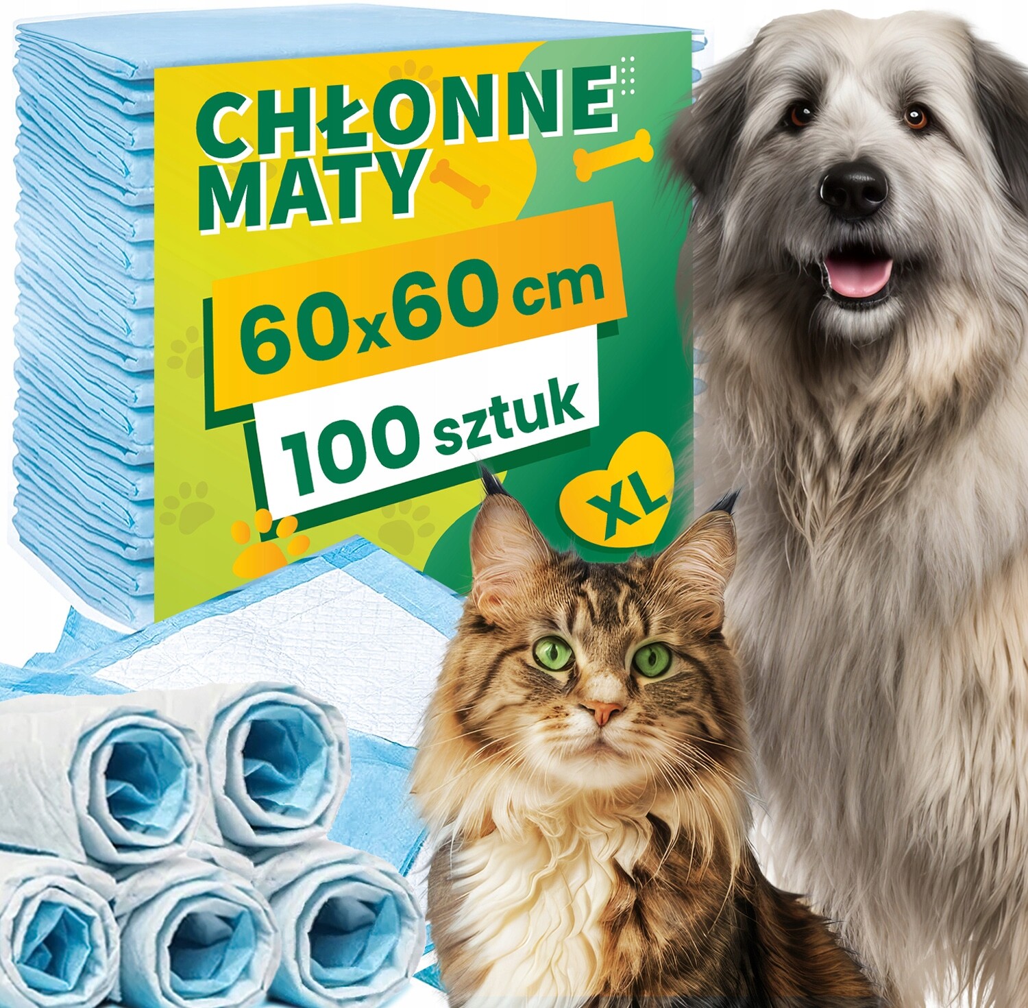 100 Ks Hygienické Podložky Chlonné Podložky Pro Psa Kočku Učení