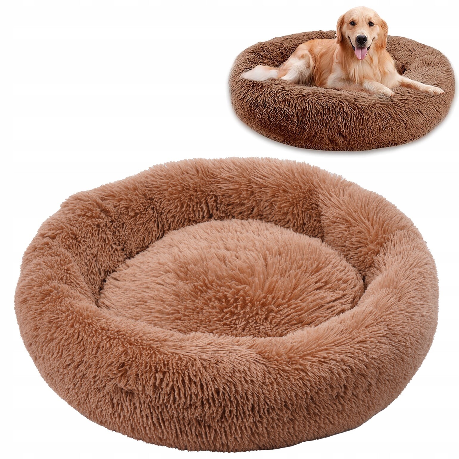 Plyšový Kulatý Kotec Pro Psa Kočku Pelíšek Nebo Kočku Polštář Polštář 80