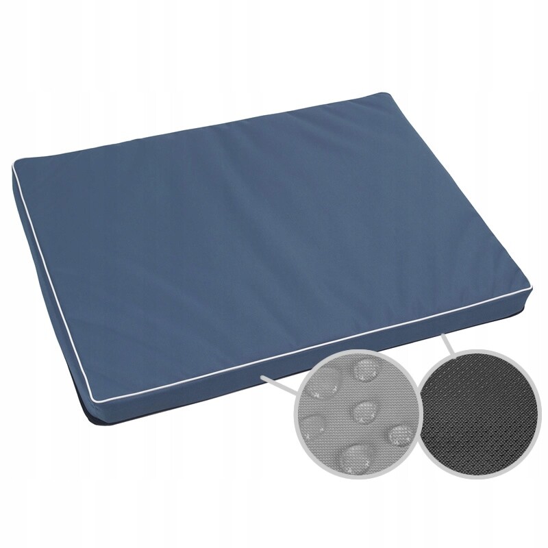 Pelíšek matrace potah postel pro psa pelíšek pro kočky, 100x75x6cm, modrobílá