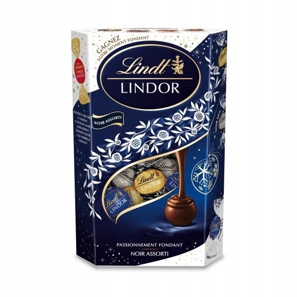 Lindt Lindor Čokoládové Pralinky Tmavé MIX 375