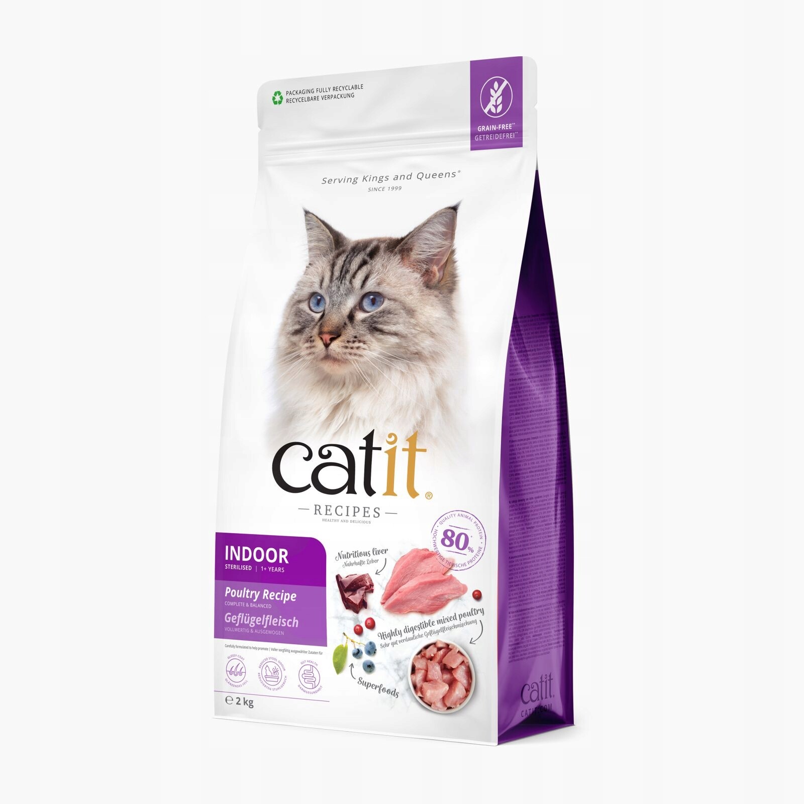 Catit Catit Recipes Premium Suché Krmivo Pro Dospělé Kočky Vnitřní 2 Kg