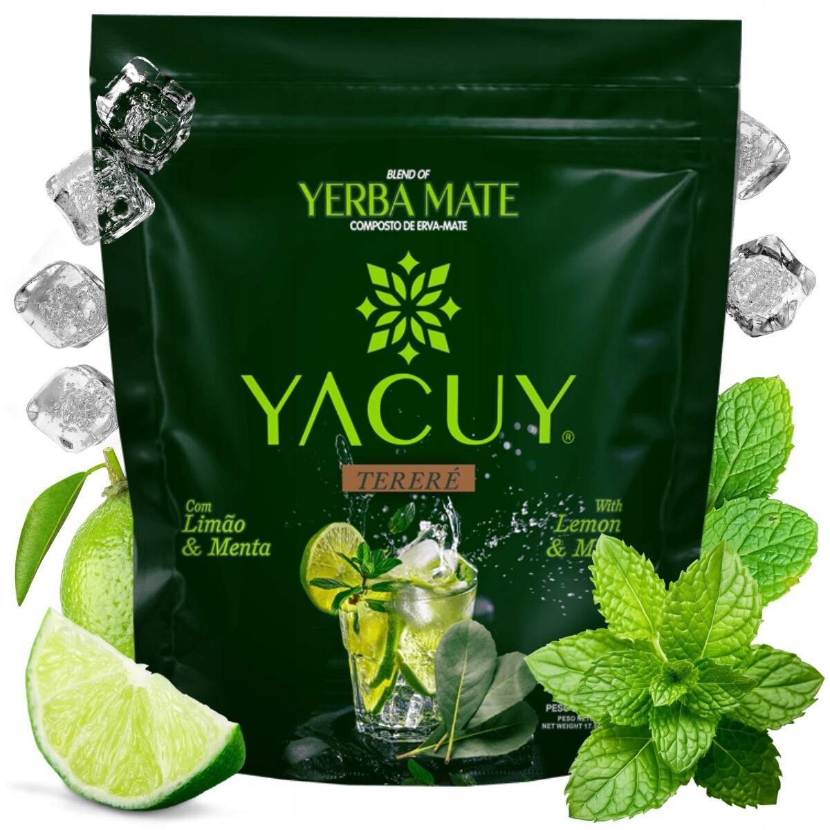 Yerba Mate Yacuy Šťavnatá Menta Limon ideální Terere 0,5 kg 500 g