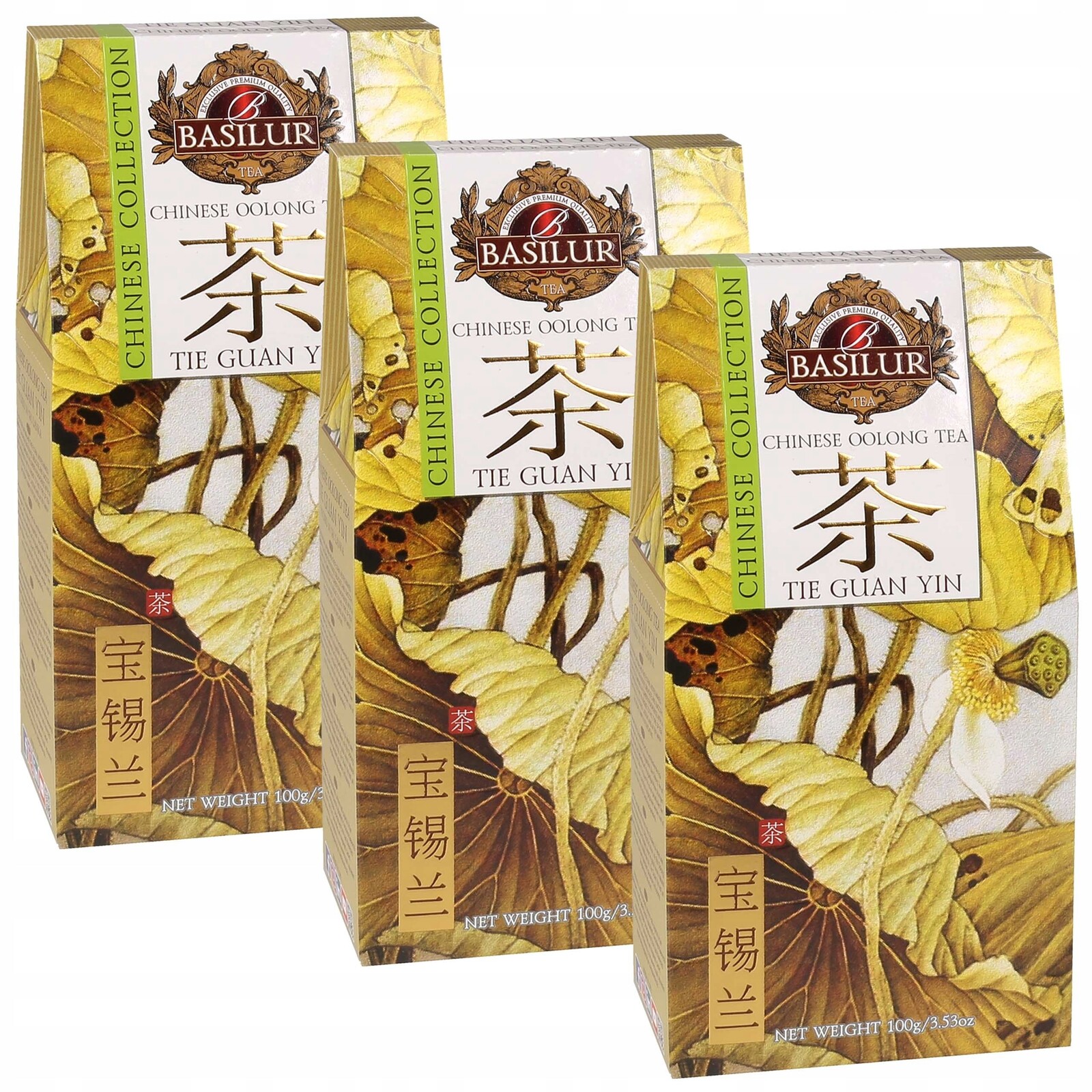 Basilur Čínský čaj Oolong Čínský sypaný čaj Tie Guan Yin 100g x 3