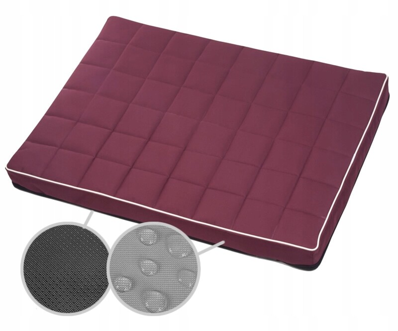 Pelíšek pro psy, matrace pro kočky, Pelíšek potah 100x75x5cm, vínově bílá, Premium