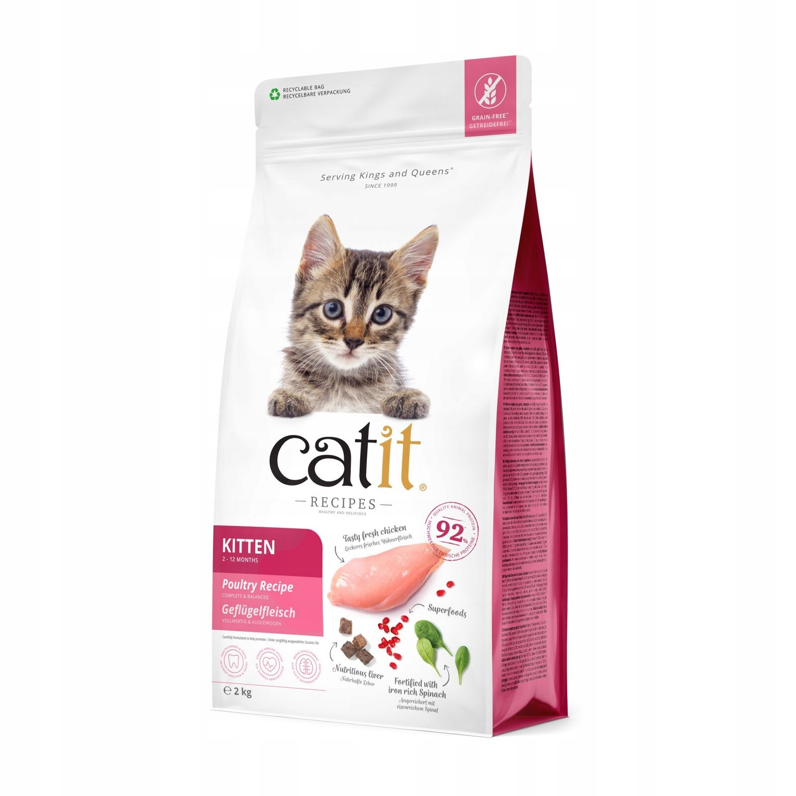 Catit Premium Suché Krmivo Pro Koťata Kuřecí 2 Kg