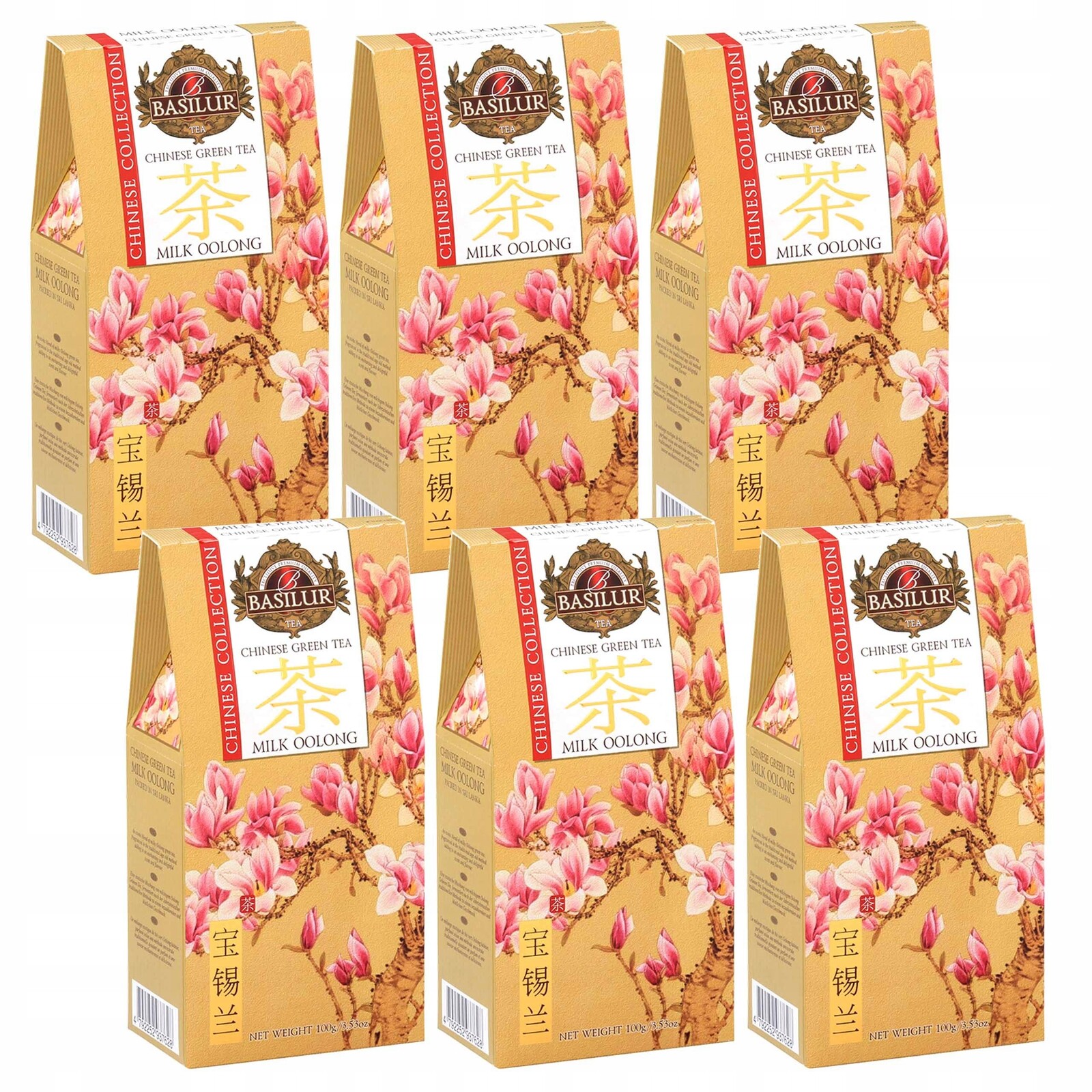 Basilur čínský Oolong Tea čínský Zelený čaj s nádechem mléka 100 g x 6