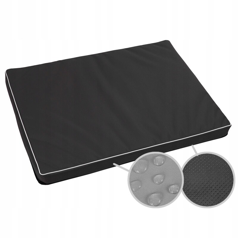 Pelíšek matrace potah postel pro psa pelíšek pro kočky, 65x50x6cm, černá a bílá