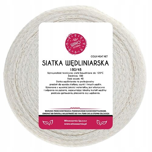 Uzenářská síťka pro uzení masové šunky 180/48 50 m