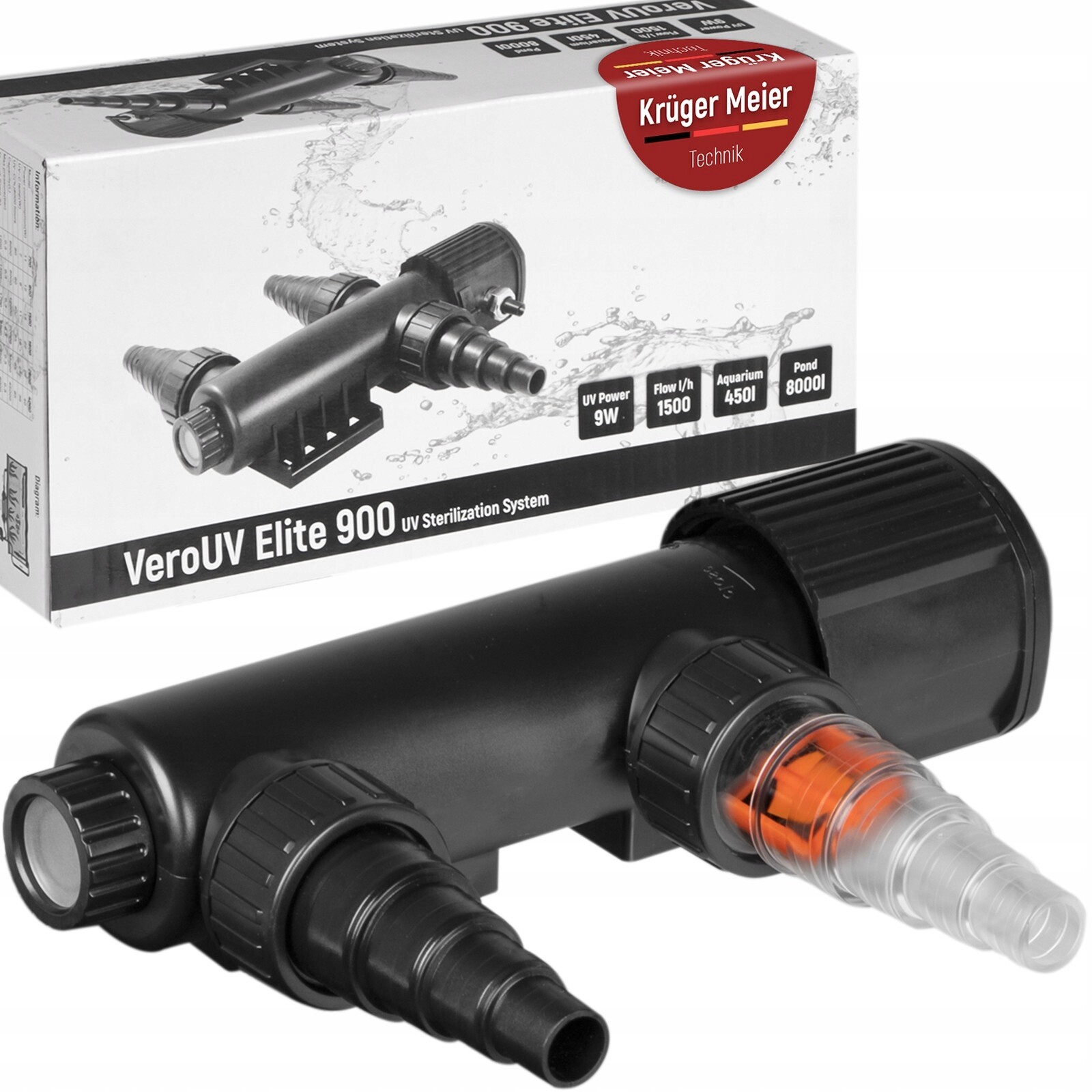 Uv Sterilizátor Voda Akvárium Jezírko Lampa Eliminuje Řasy 9W