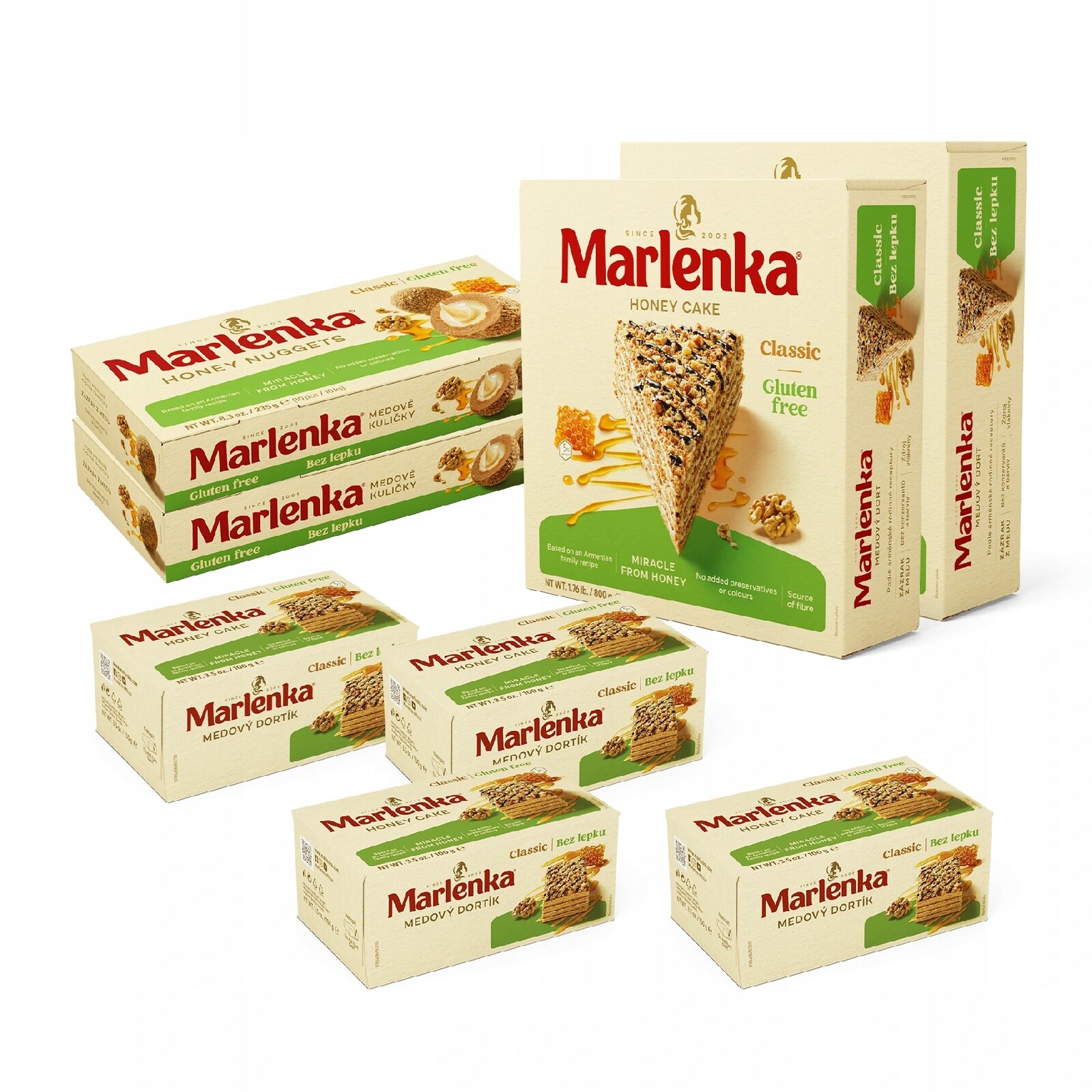 Marlenka Akce 6+2 Bezlepkové produkty mix