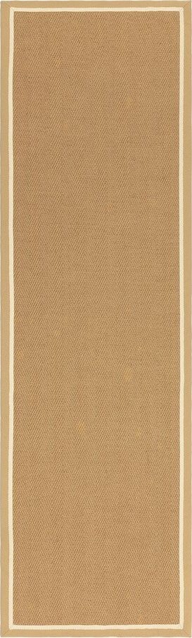 Oboustranný/ručně tkaný jutový běhoun v přírodní barvě 68x240 cm Bordo Herringbone Linen – Asiatic Carpets
