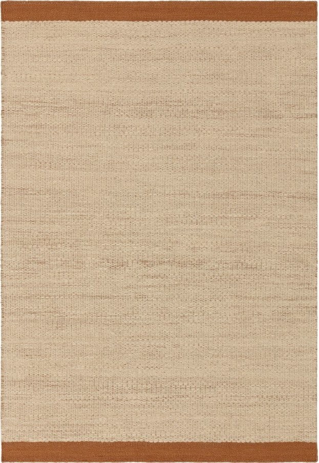 Krémový/v terakotové barvě ručně tkaný vlněný koberec 160x230 cm Lima Rust – Asiatic Carpets