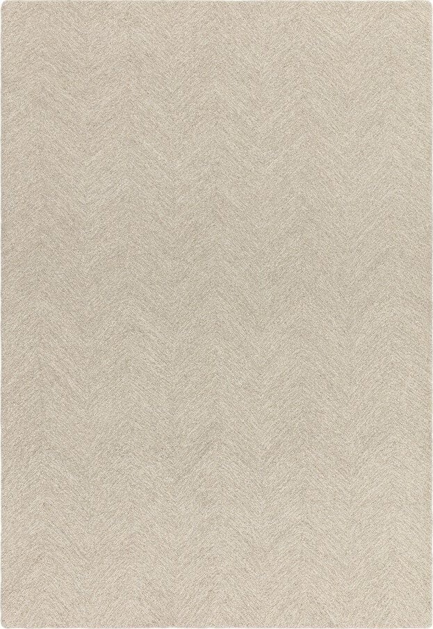 Krémový ručně tkaný koberec s příměsí vlny 200x290 cm Theodore Chevron – Asiatic Carpets
