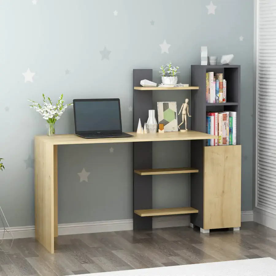 Casarredo Pracovní stůl ALTONA - dub / antracit