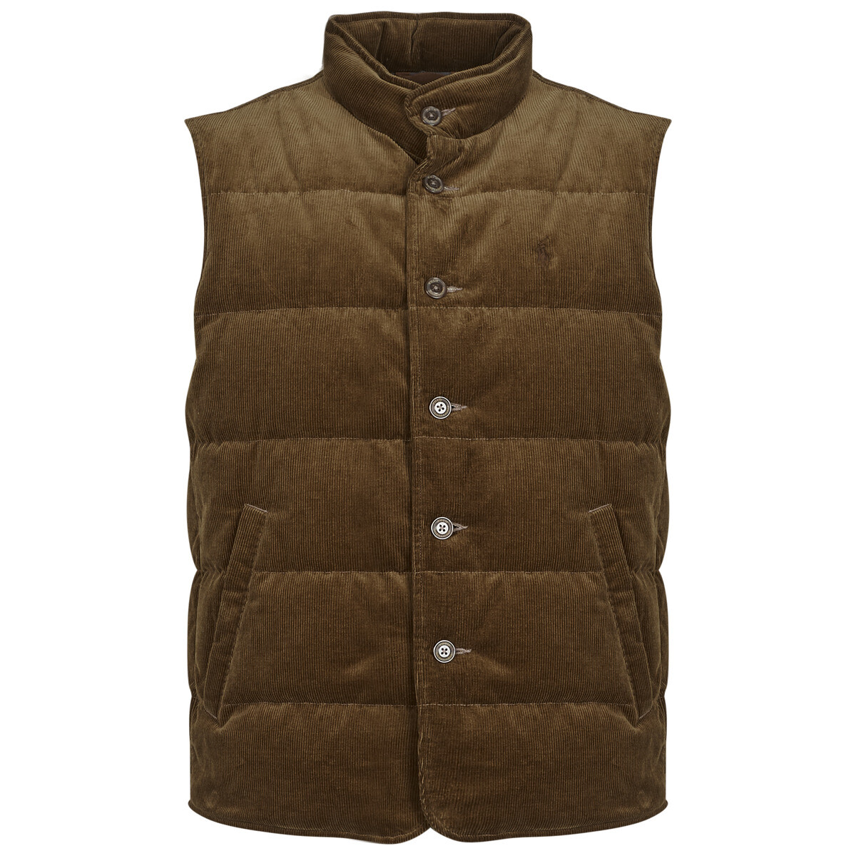 Polo Ralph Lauren  DOUDOUNES SANS MANCHESEN VELOURS  Hnědá