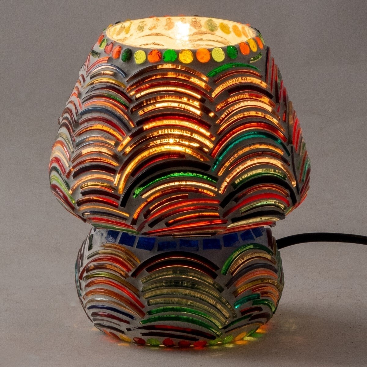 Signes Grimalt  Houbová Lampa L Mosaic  Červená